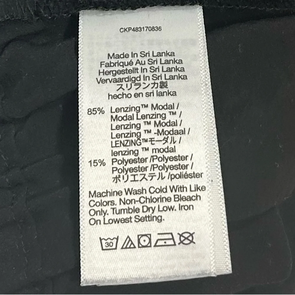 NEW Madewell Pull-On Cargo Shorts in Softdrape Size L Black